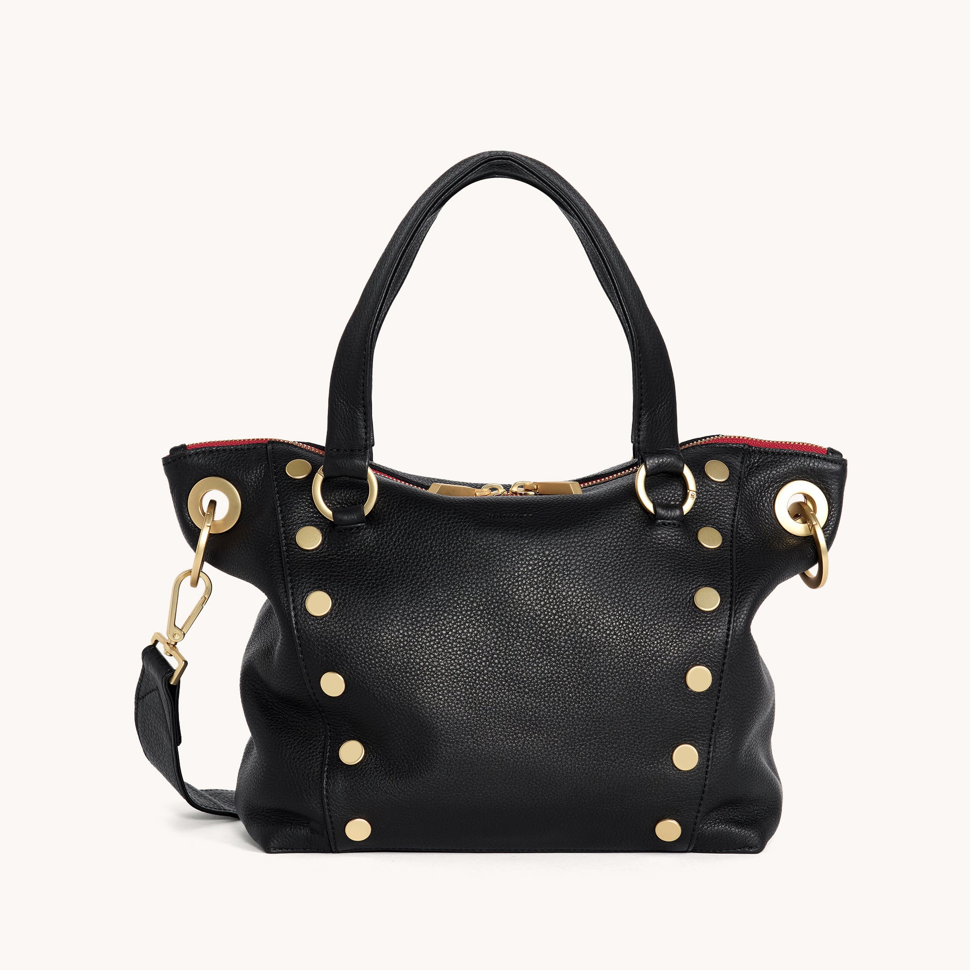 Outlet Black and Gold Satchel