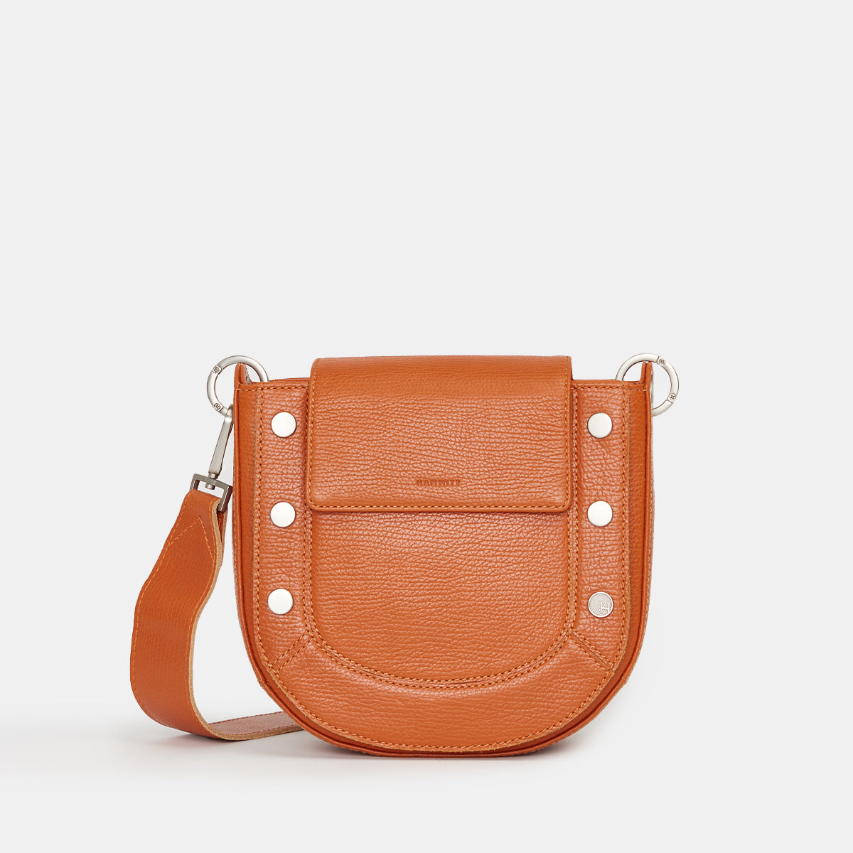 Brown Leather Convertible Flap Crossbody Belt Bag Retro Handbags