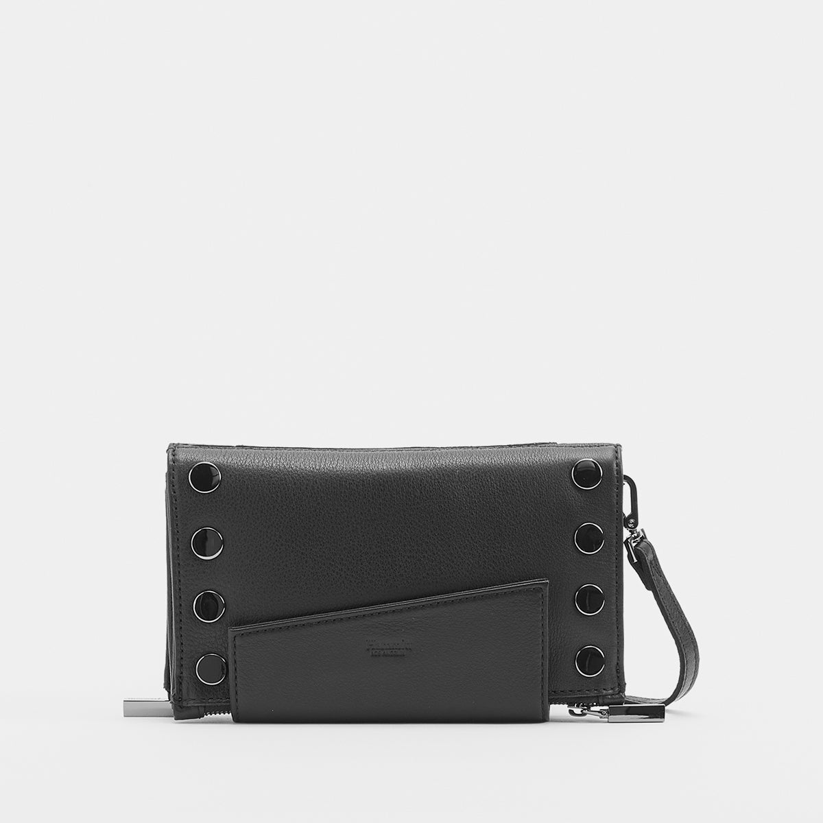 Hammitt Nash Small Convertible Studded Smooth Leather Top Zip Crossbody Bag
