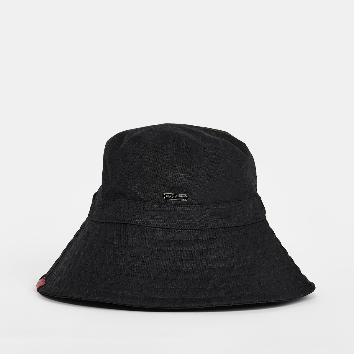 Bucket-Hat-Black-Gunmetal-Front-View