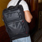 Burbank-Backpack-Black-Nylon-Model-View