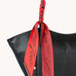 Silk Scarf-Love Letter-Detail-Handle-Bag-View