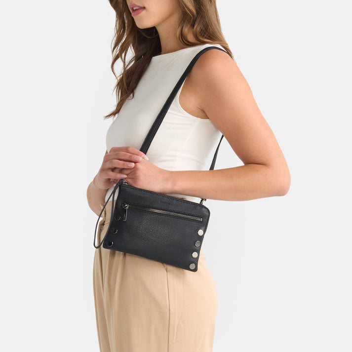 Nash Black | Small Leather Clutch/Wristlet | Hammitt – HAMMITT