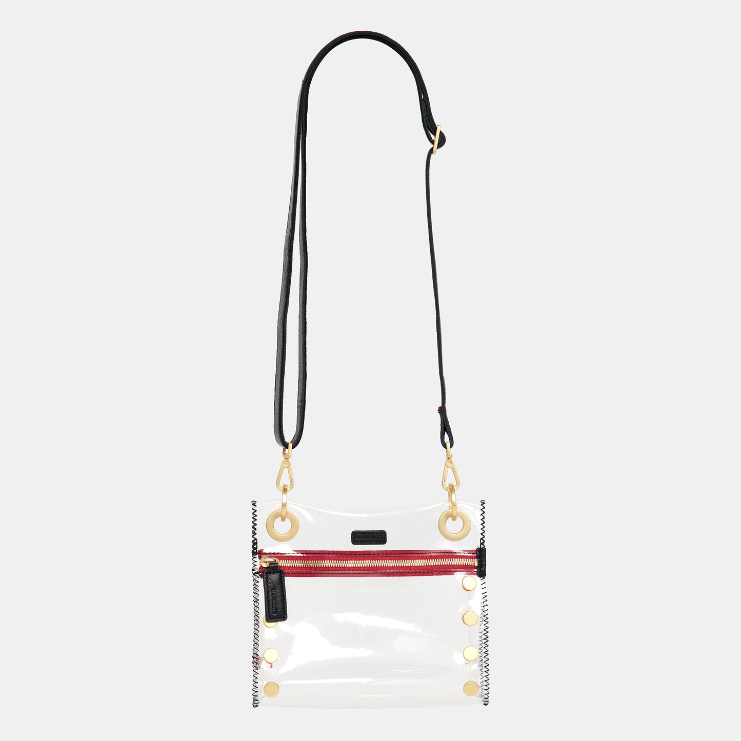 Tony-Sml-Clear-Black-BG-Red-Zip-Crossbody-View