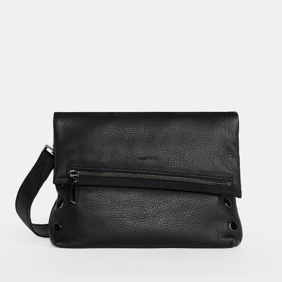 VIP Black | Zippered Leather Crossbody Clutch | Hammitt – HAMMITT