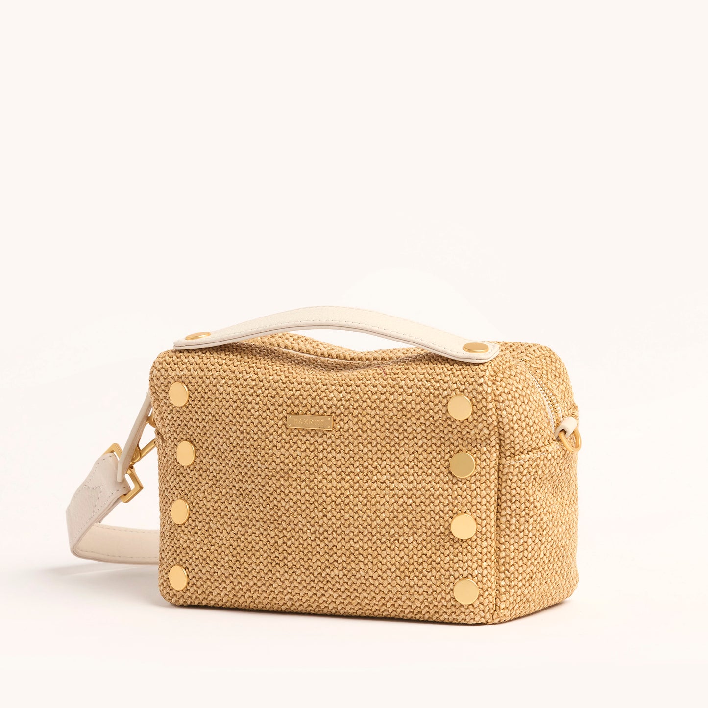 Evan-Crossbody-Sml-Calla-Lily-White-Raffia-BG-Front-View