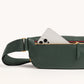 Charles-Crossbody-Med-Green-Room-Pebble-BG-Front-View-Detail