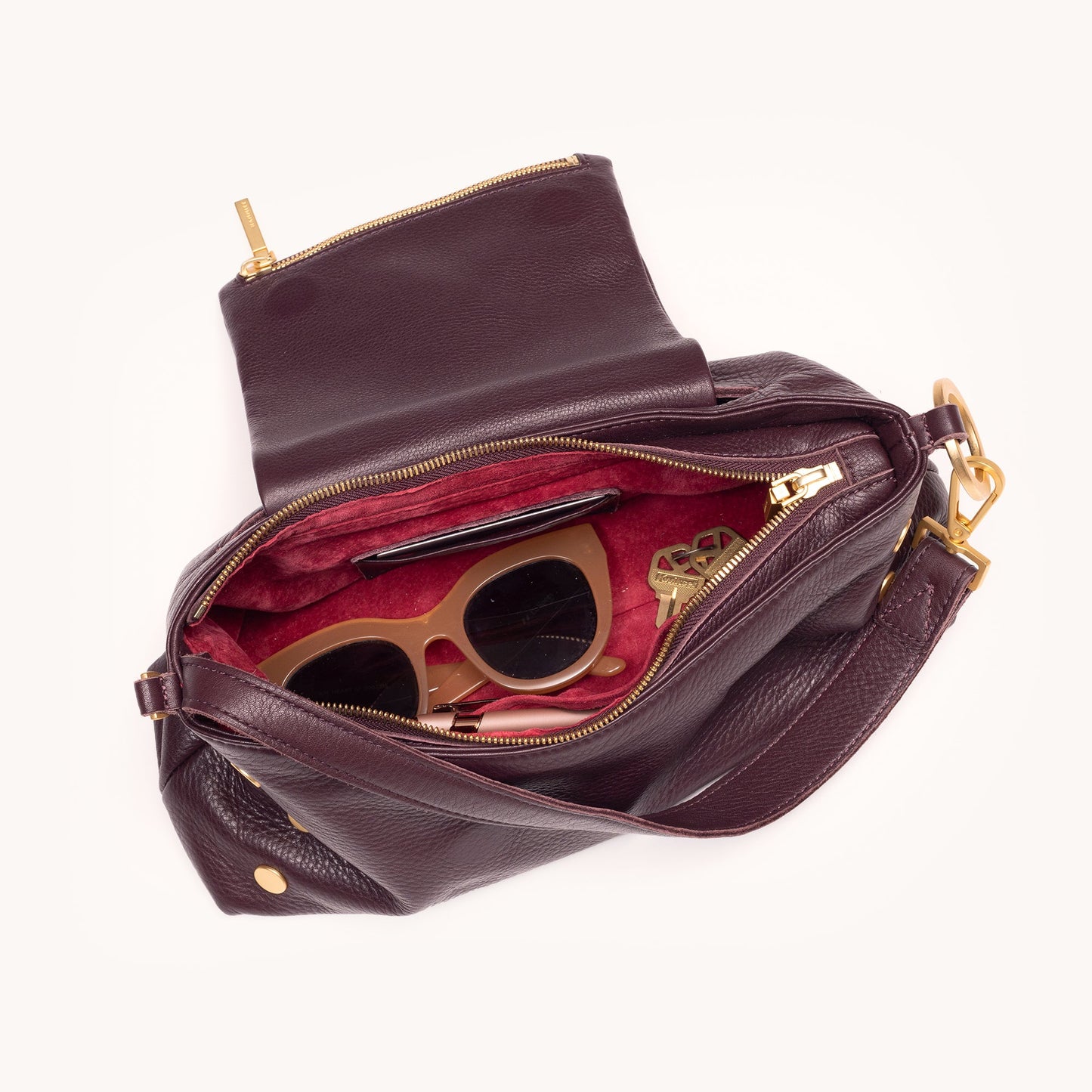 VIP-Satchel-Cabernet-Pebble-Inside-View