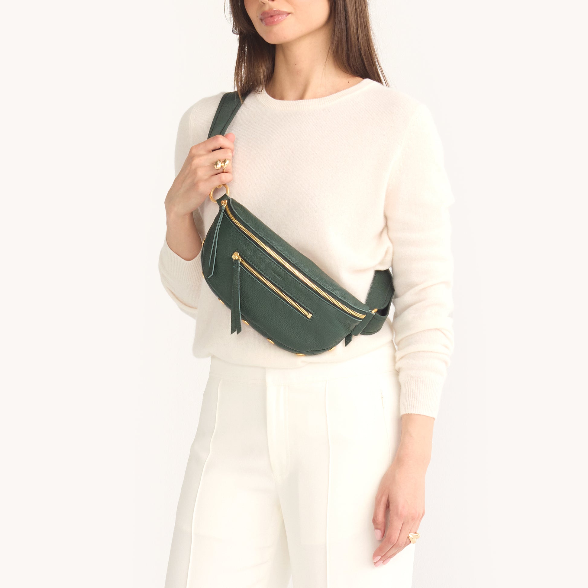 Charles-Crossbody-Med-Green-Room-Pebble-BG-Model-View