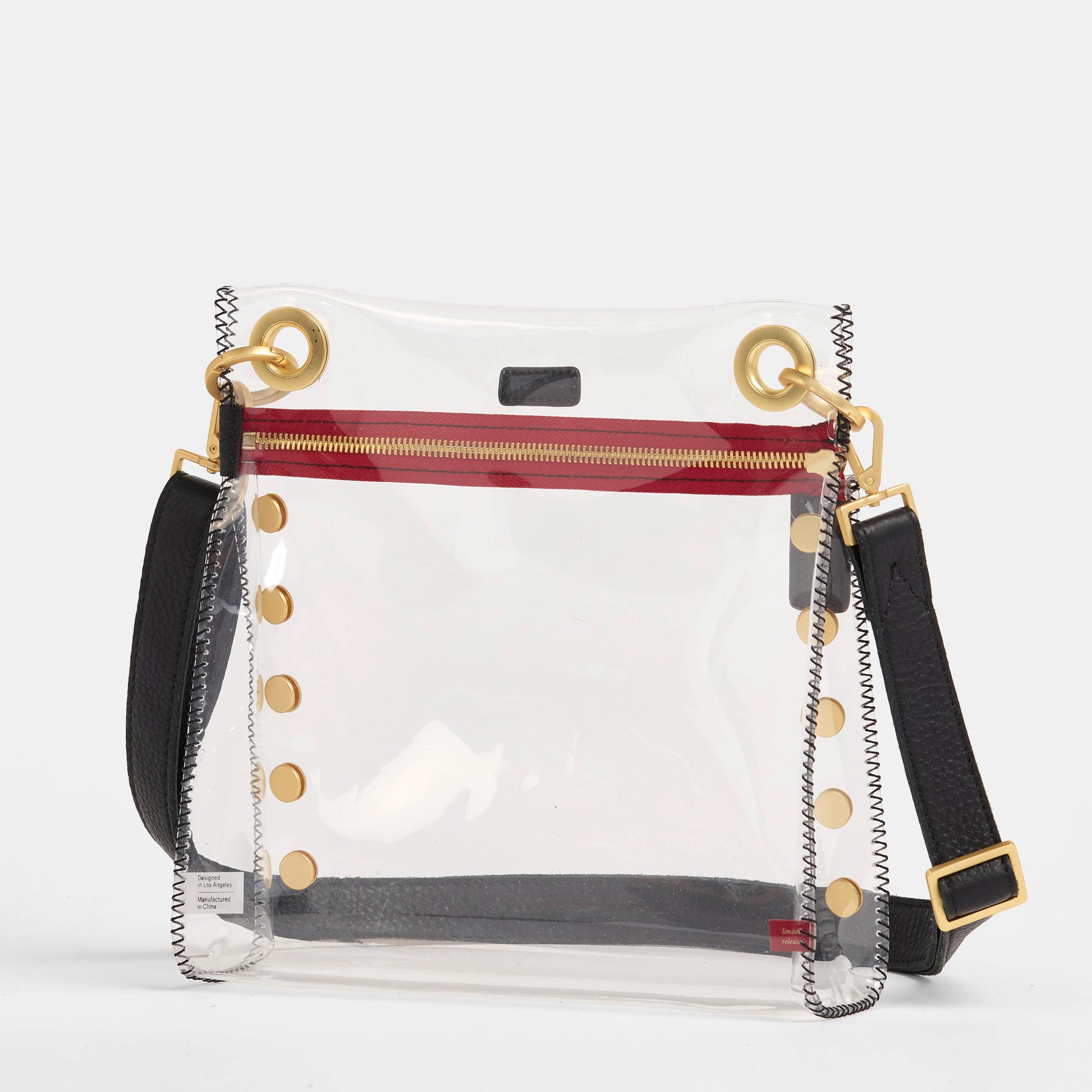 Tony-Med-Clear-Black-BG-Red-Zip-Detail-View