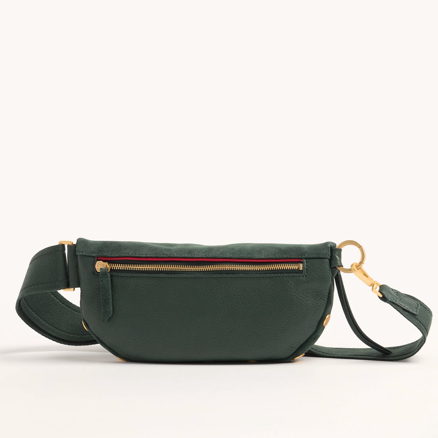 Charles-Crossbody-Med-Green-Room-Suede-Detail-View