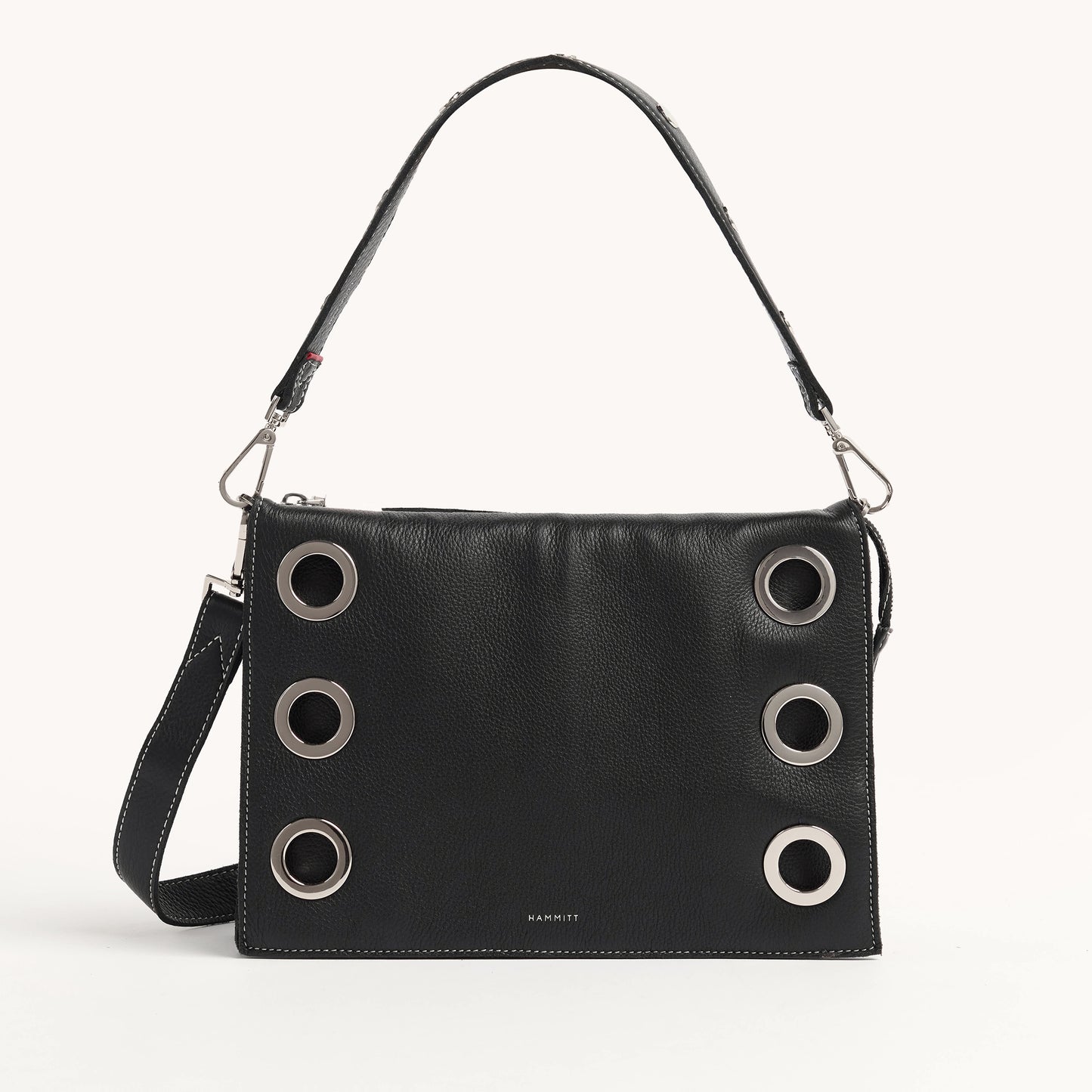 Montana-Clutch-Lrg-Tempo-Black-Front-View