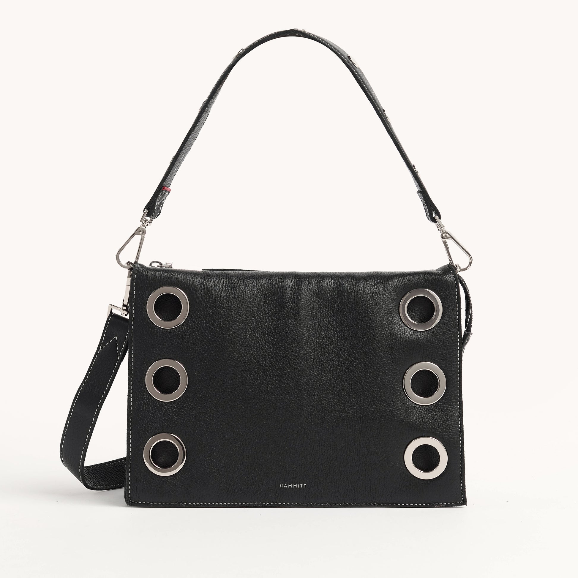 Montana-Clutch-Lrg-Tempo-Black-Front-View