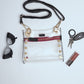 Tony | Clear Black/Brushed Gold Red Zip | Sml