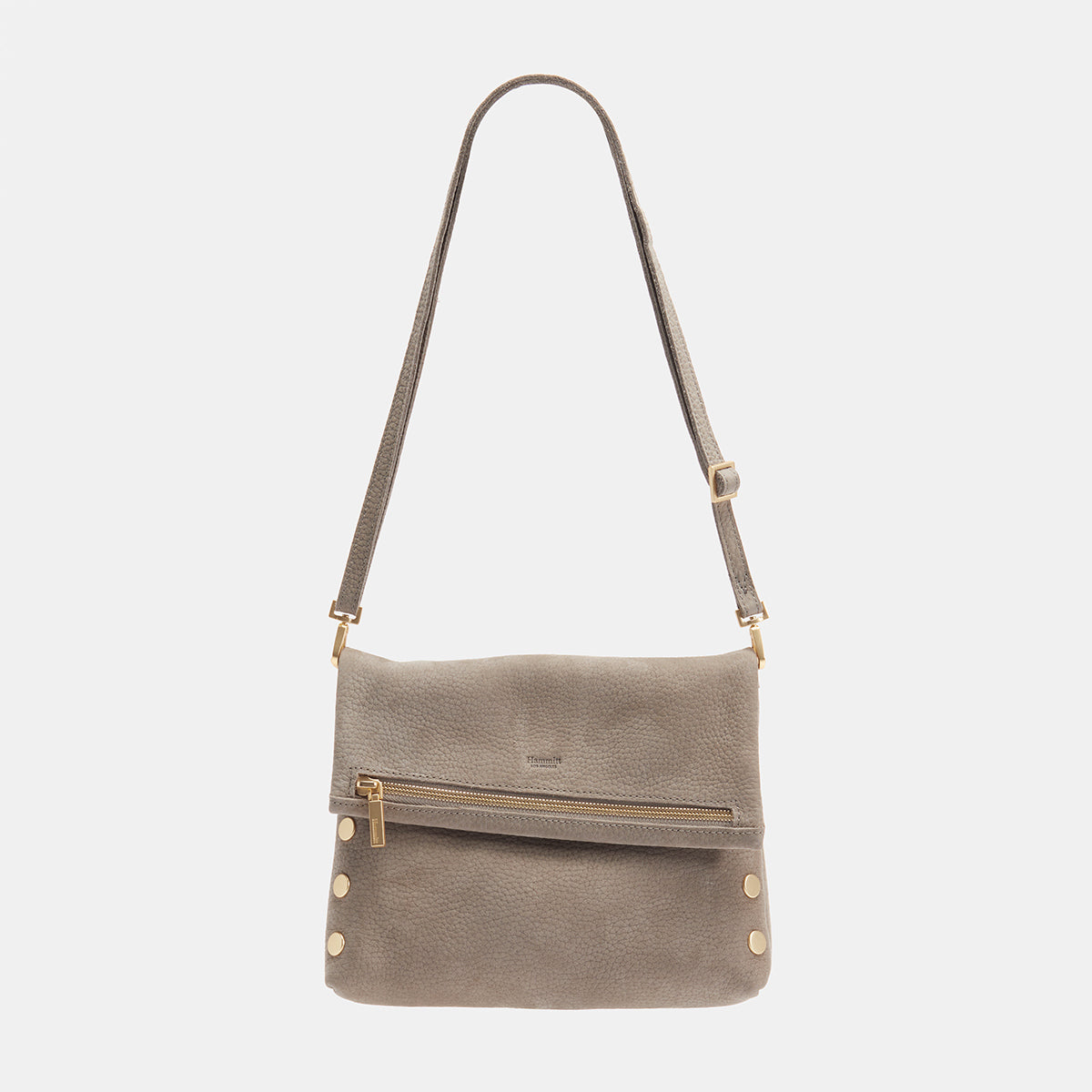 HammittnDuke Triple Compartment Crossbody Bag grey- natural selling