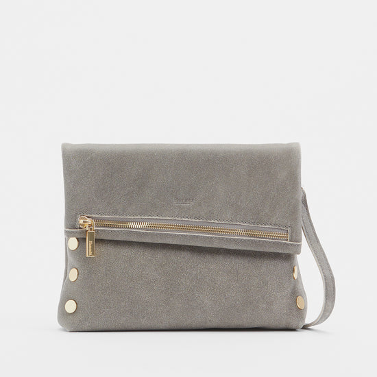 VIP Pewter/Gold | Zippered Leather Crossbody Clutch | Hammitt – HAMMITT