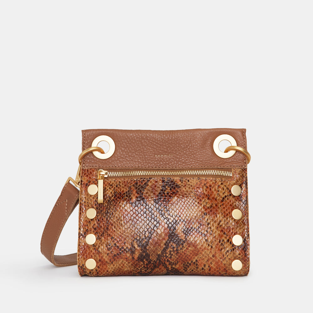 Hammitt Tony Small Snakeskin Embossed Crossbody Bag